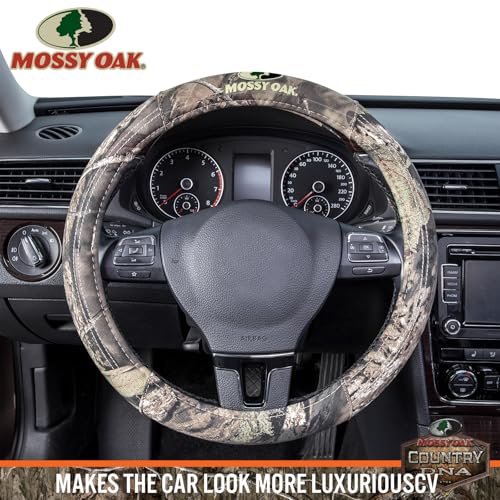 Mossy Oak Full Camo Steering Wheel Cover - Made from Premium Cotton Twill, Universal Fit for 14 1/2 to 15 inches - Official Licensed Product - Image 3