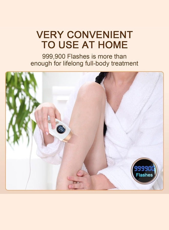 DUNISO IPL Hair Removal Device, Laser Permanent 3-In-1 Face Leg Arm Back Whole Body Hair Remover, 999,900 Flashes，with Freezing Point Function,FDA Cleared Home Use Device， Suitable for Men and Women'S Face, Armpits, Arms, Bikini Line, Legs, and Whole Body - Image 5