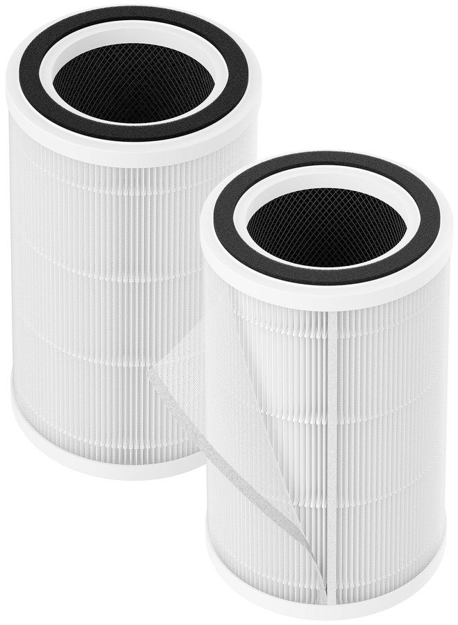 FCFMY 2 Packs H7129 Replacement Filter Accessories for GoveeLife H7129 H7128 Smart Air Cleaner Purifier, 3 Stages Filtration of Nylon Pre-filter,Main Filters and Activated Carbon Filter - Image 1