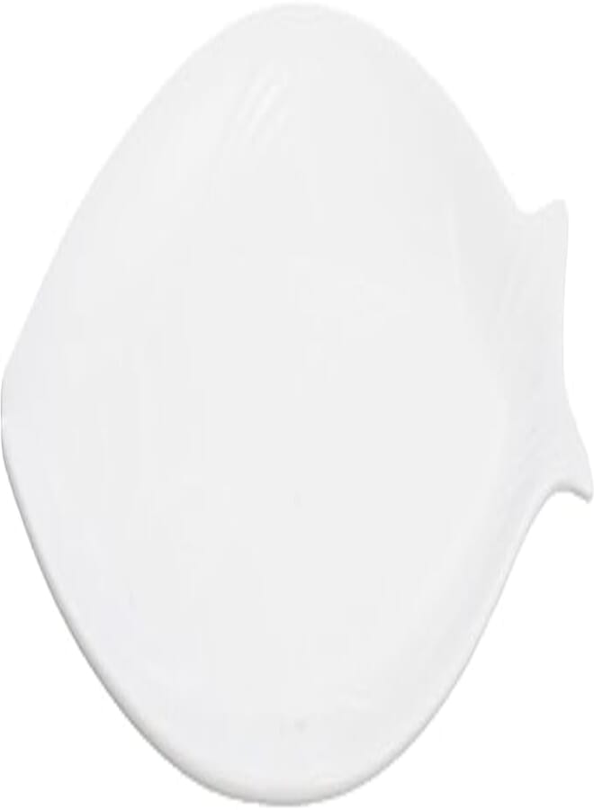 Rosa Porcelain Fish Serving Plate, 33 cm Diameter