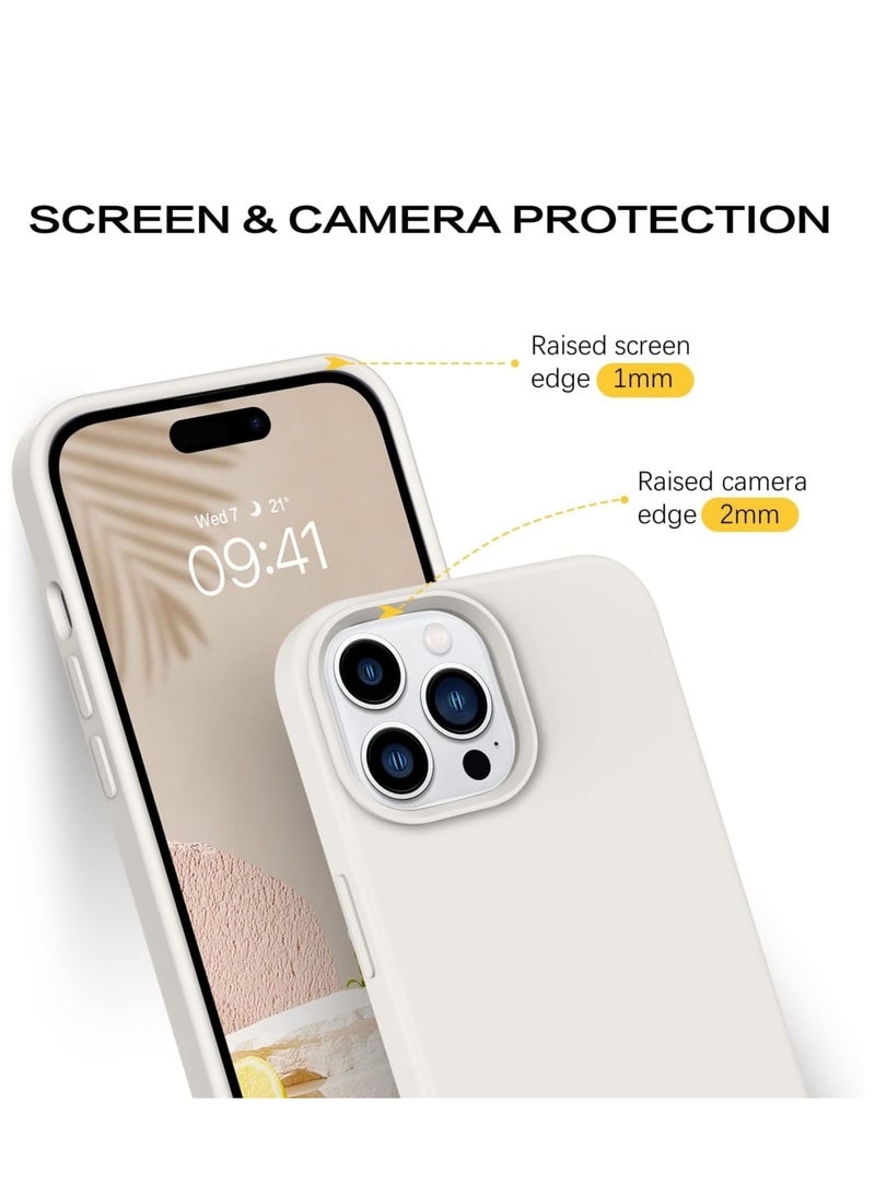ELTRAZONE غطاء خلفي صلب من السيليكون الناعم مع بطانة ميكروفايبر لجهاز آيفون 14 برو، غطاء واقي مضاد للصدمات، مضاد للخدوش، مقاوم للغبار، جودة ممتازة، تصميم نحيف - Image 2