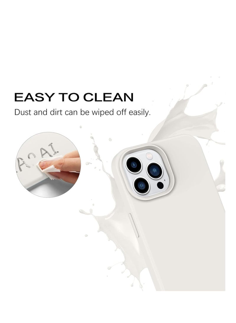 ELTRAZONE غطاء خلفي صلب من السيليكون الناعم مع بطانة ميكروفايبر لجهاز آيفون 14 برو، غطاء واقي مضاد للصدمات، مضاد للخدوش، مقاوم للغبار، جودة ممتازة، تصميم نحيف - Image 3