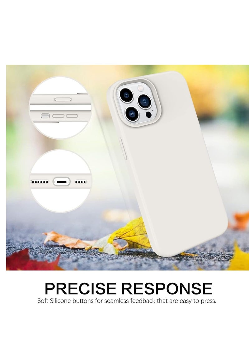 ELTRAZONE غطاء خلفي صلب من السيليكون الناعم مع بطانة ميكروفايبر لجهاز آيفون 14 برو، غطاء واقي مضاد للصدمات، مضاد للخدوش، مقاوم للغبار، جودة ممتازة، تصميم نحيف - Image 5
