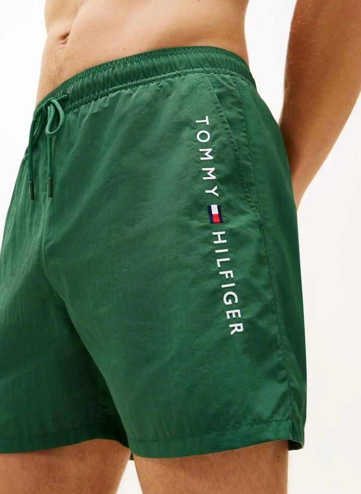 TOMMY HILFIGER  Original Logo Mid Length Swim Shorts for Men | Best Price UAE