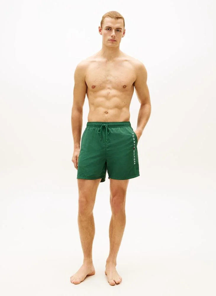 TOMMY HILFIGER  Original Logo Mid Length Swim Shorts for Men | Best Price UAE
