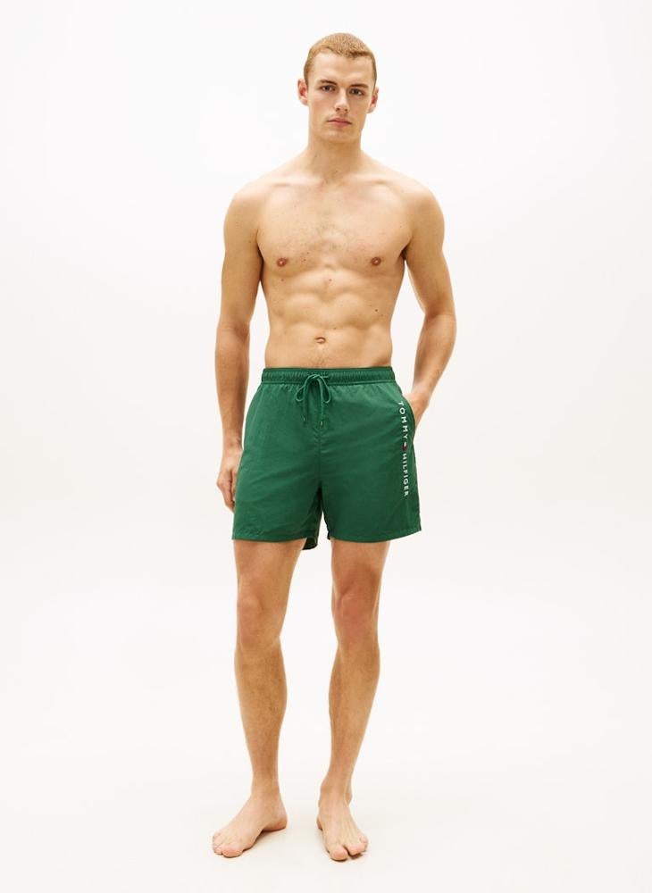 TOMMY HILFIGER Original Logo Mid Length Swim Shorts - Image 5