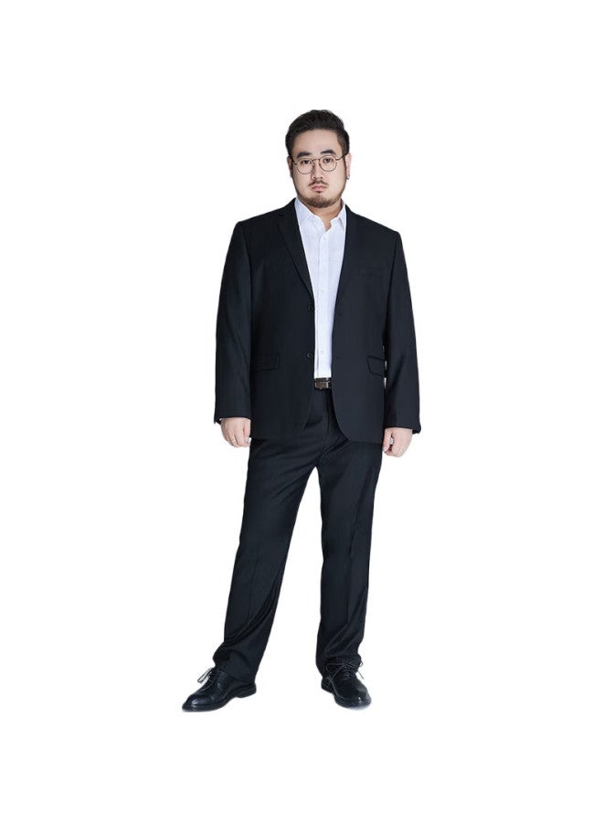 Ayoupang Plus Size Suit Set For Men, Loose-Fitting Professional Formal Wear, Business Jacket, Oversized Wedding Groomsman Suit, Formal Wear - Image 1