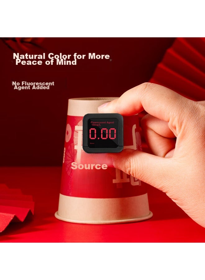 Deli Red Festive Thick Paper Cup/water Cup Of Wealth Celebration Wealth And Prosperity Ll666 - Image 5