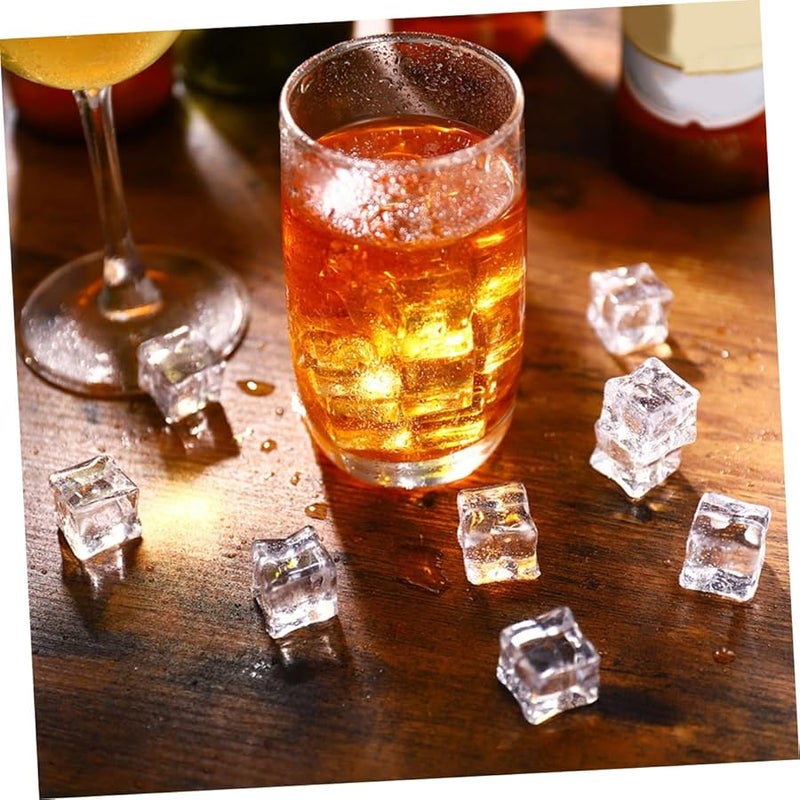 Cabilock 40Pcs Realistic Acrylic Fake Ice Cubes Mold For Bar Wedding Decor - Image 3