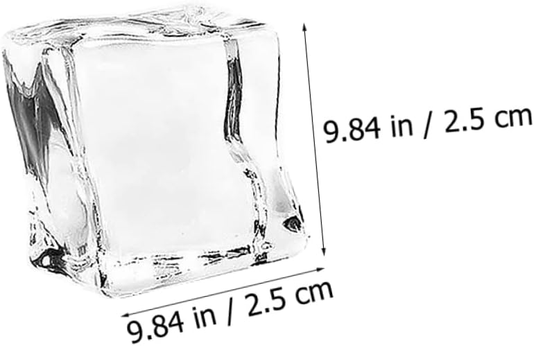 Cabilock 40Pcs Realistic Acrylic Fake Ice Cubes Mold For Bar Wedding Decor - Image 5