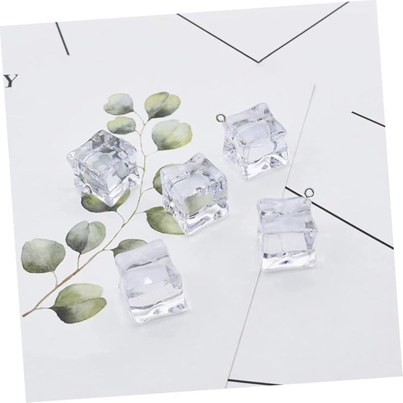 Cabilock 40Pcs Realistic Acrylic Fake Ice Cubes Mold For Bar Wedding Decor - Image 4