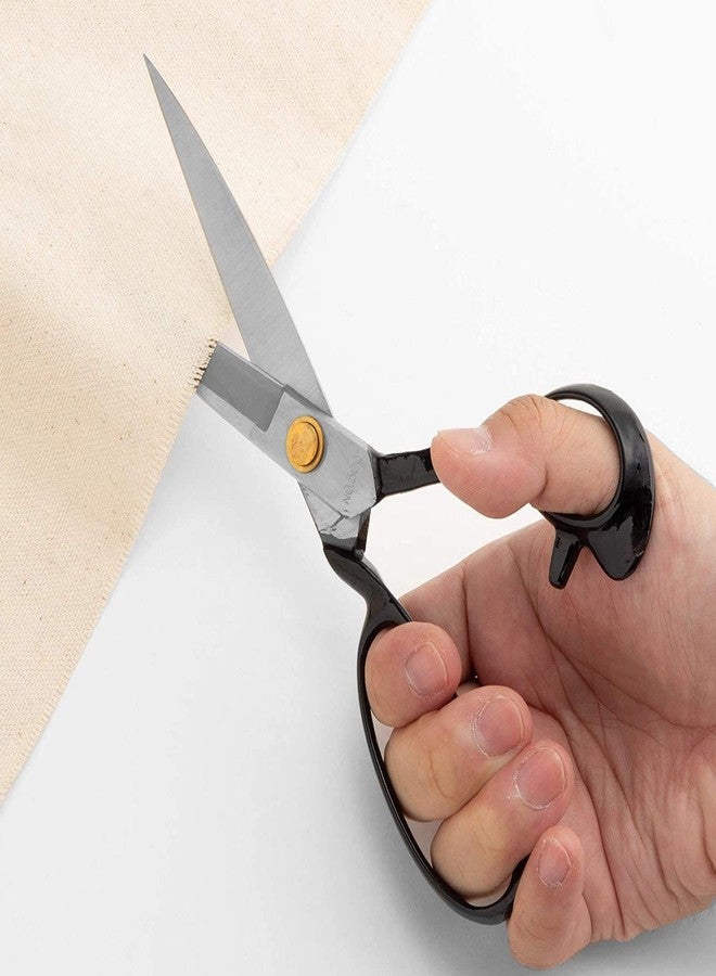 KAKURI Japanese Fabric Scissors for Sewing Lrage 9.5", Made in JAPAN, Professional Sewing Shears, Razor Sharp Japanese Steel Balde, Black - Image 4
