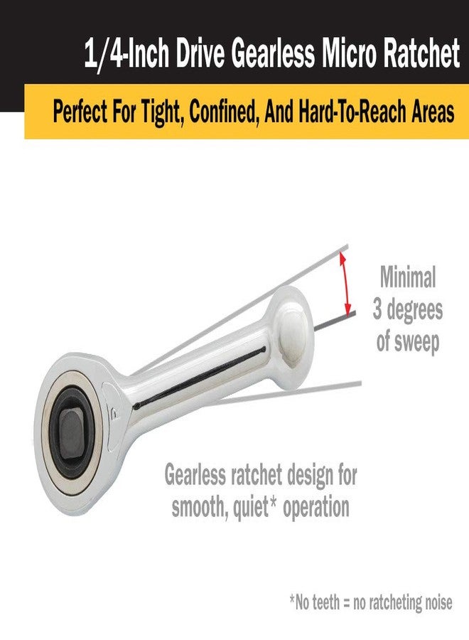 Titan 11200 1/4-Inch Drive x 3-Inch Gearless Micro Ratchet - Image 4