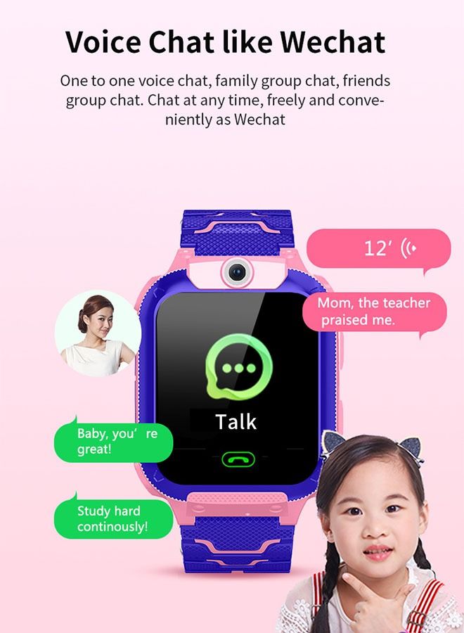 Arabest Smart Watch for Kids,SIM Card HD Watch with Voice Call and Gps Location,Extra Long Standby,Suitable for Gift for Kids(Pink)  - Image 2
