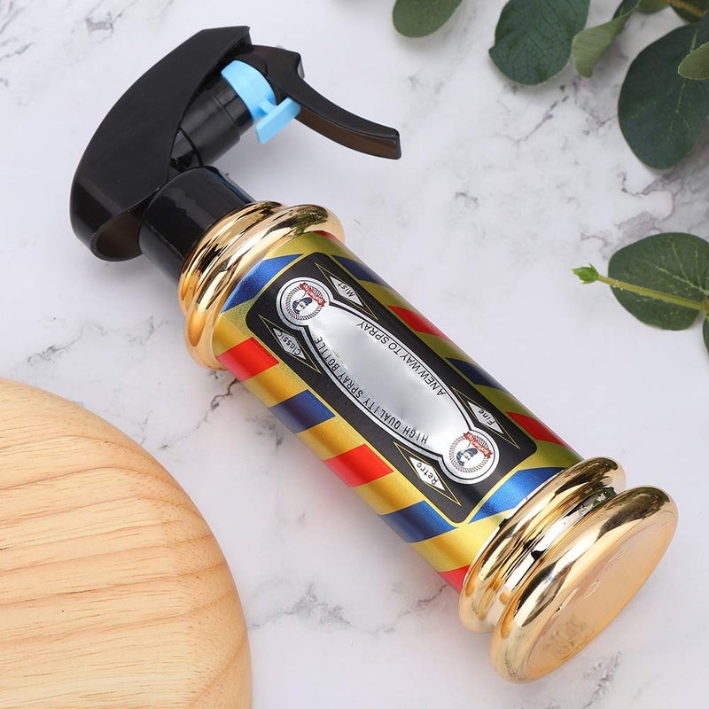 klarako Hair Water Bottle Spray, Hair Mist Spray Bottle, Continuous Spray Bottle Misting Stylist Sprayers for Barber, Empty Mister Spray Bottle for cleaning, Planting, Hair styling(Gold) - Image 2