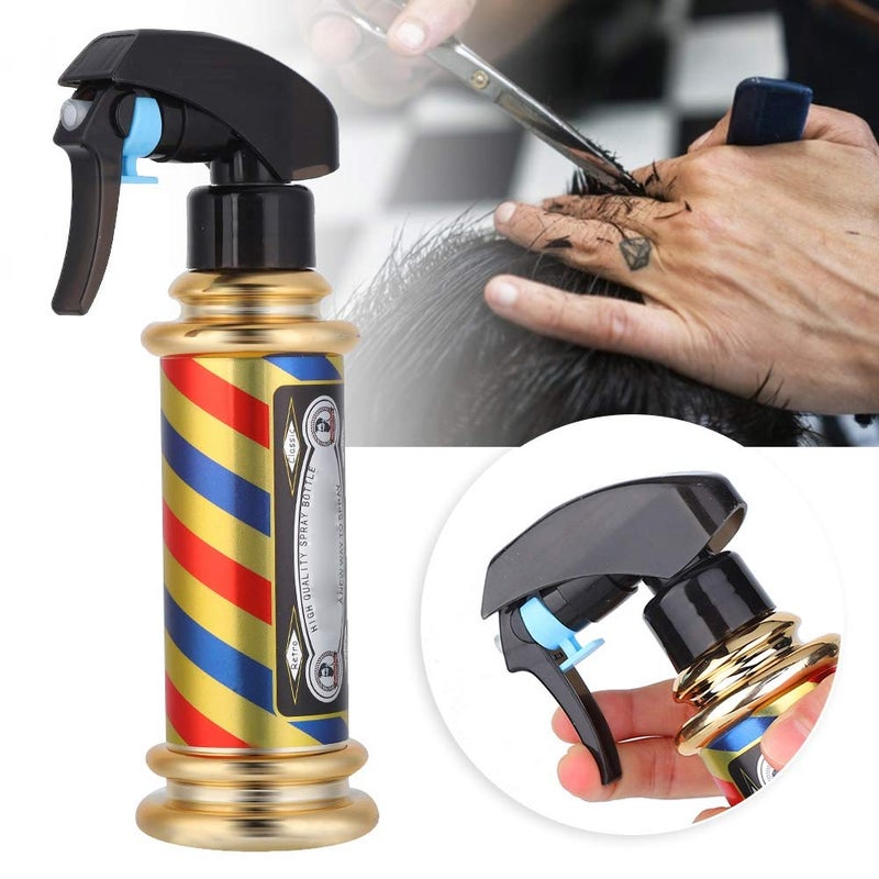 klarako Hair Water Bottle Spray, Hair Mist Spray Bottle, Continuous Spray Bottle Misting Stylist Sprayers for Barber, Empty Mister Spray Bottle for cleaning, Planting, Hair styling(Gold) - Image 4