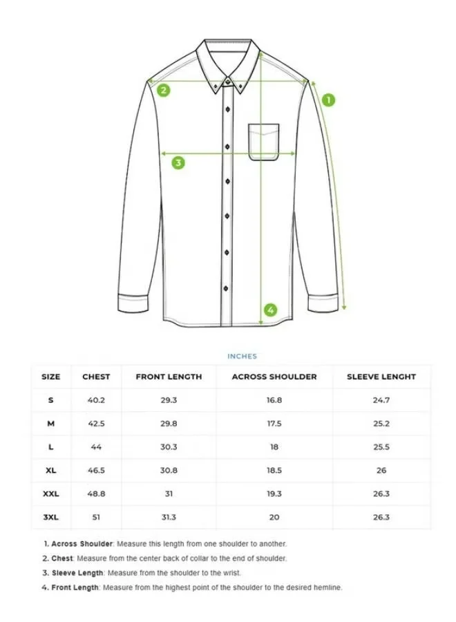 THE BEAR HOUSE Men’s Long Sleeve Shirt – Classic, Comfortable and Stylish Essential for Work, Travel or Casual Outings