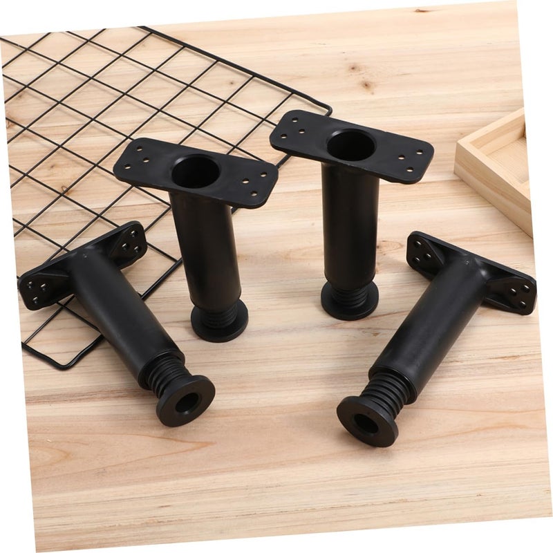 DOITOOL 6pcs Adjustable Bed Support Legs Sturdy Furniture Replacement Feet for Bed Cabinet and Dresser Height and Elegant Design - Image 3