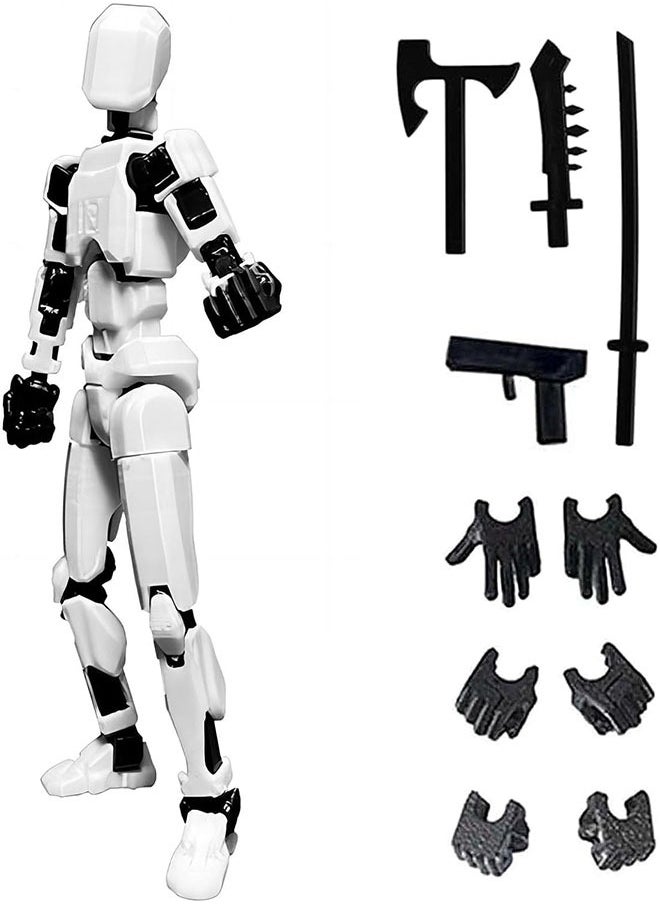 Generic - T13 Action Figure, Titan 13 Action Figure 3D Printed Multi-Jointed Movable, Lucky 13 Articulated Robot Dummy Action Figures - Image 1