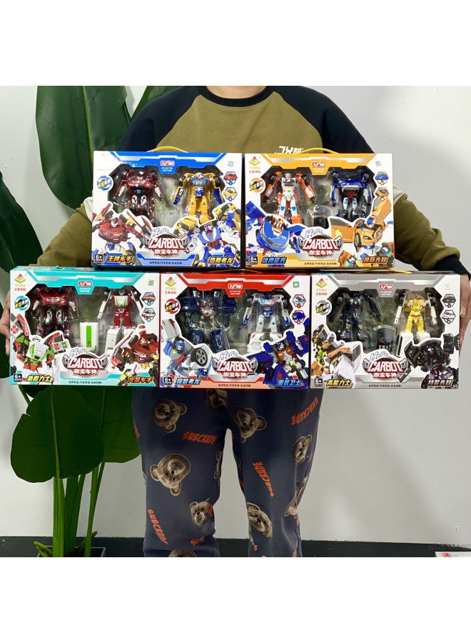 Kabao Car God Puzzle Deformation Car Hot Dance Furong Full Set Of Children's Toys Wholesale-Color:KB-22 Gift Box 2 Pack - Image 2