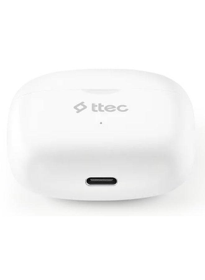 TTec AirBeat Pro ANC TWS Headphones White - Image 5