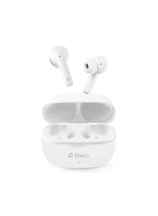 TTec AirBeat Pro ANC TWS Headphones White - Image 1