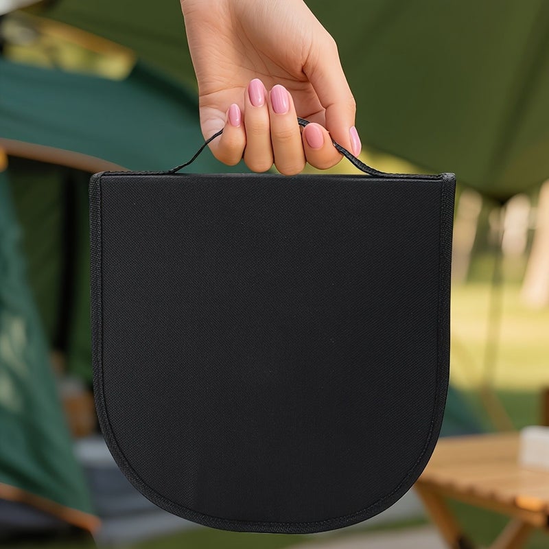 1010 Series Tableware Food Tongs And Plates Black For School Outdoor Camping Picnic Travel - Image 4