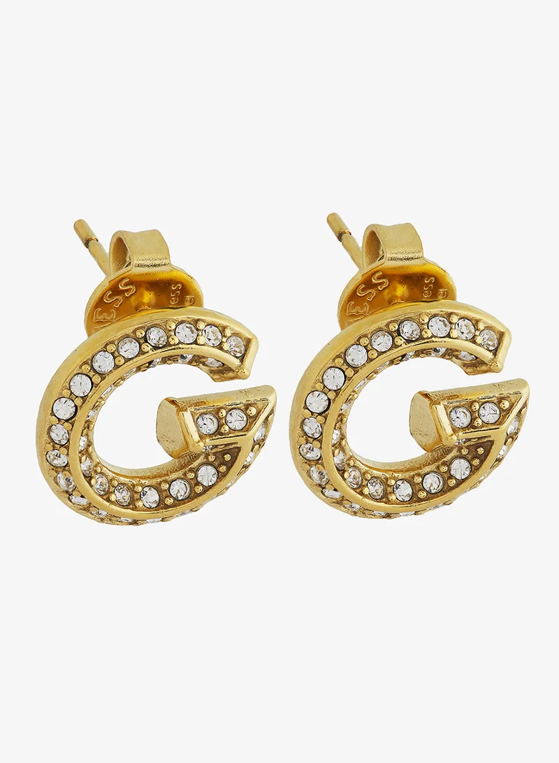 GUESS G Crystal Logo Earrings