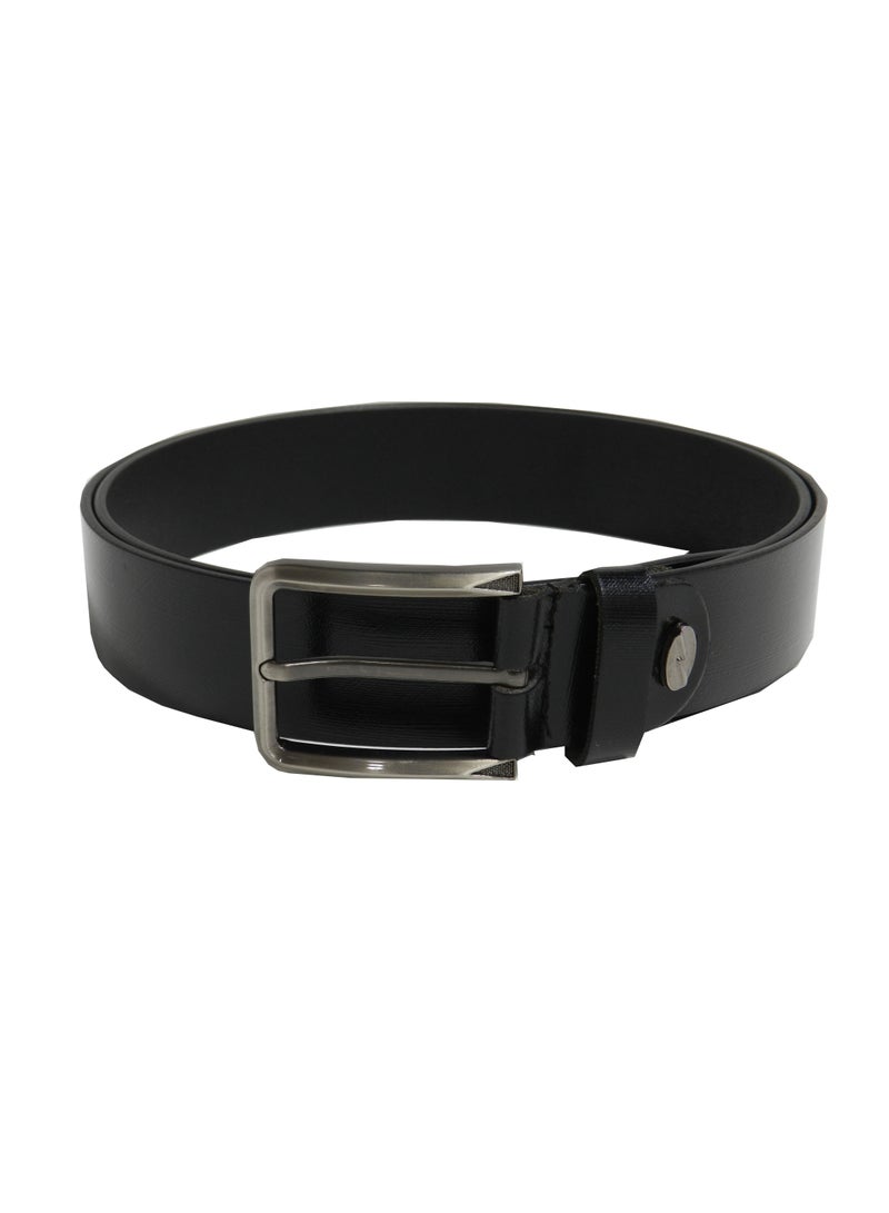 LAVERI LEATHER GENUINE LEATHER 35MM FORMAL AND CASUAL BLACK BELT FOR MENS - Image 2