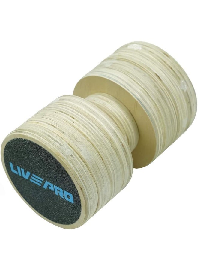 ليف برو لوح التوازن LP8362 - لوح خشبي فاخر للتدريب على التوازن، وتقوية عضلات الجذع، والوقوف النشط | سطح مانع للانزلاق | مثالي للياقة البدنية، وإعادة التأهيل، واليوغا، والأطفال - Image 3