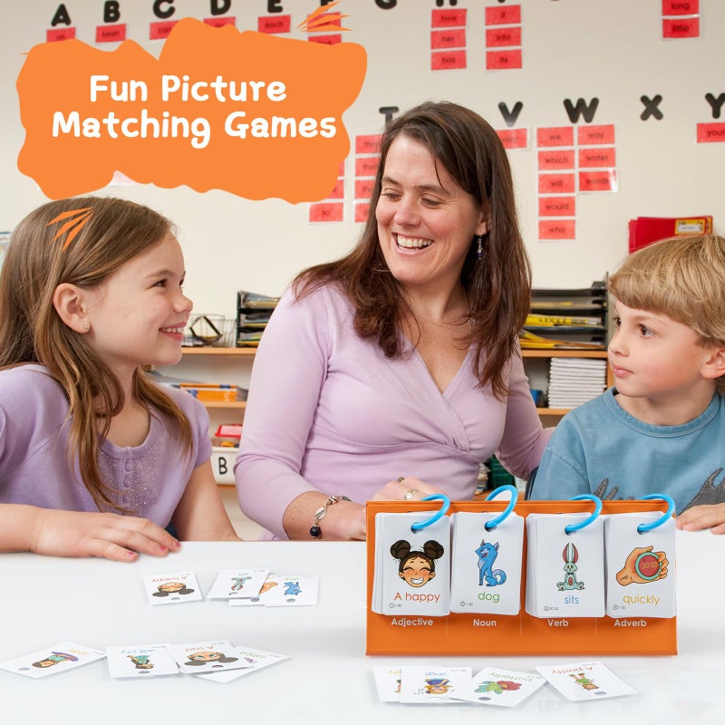 Alened Sentence Building for Kids, Speech Therapy Toys for Toddlers 3-4, Learn to Read Phonics Games, Special Education Homeschool Classroom Supplies - Image 4