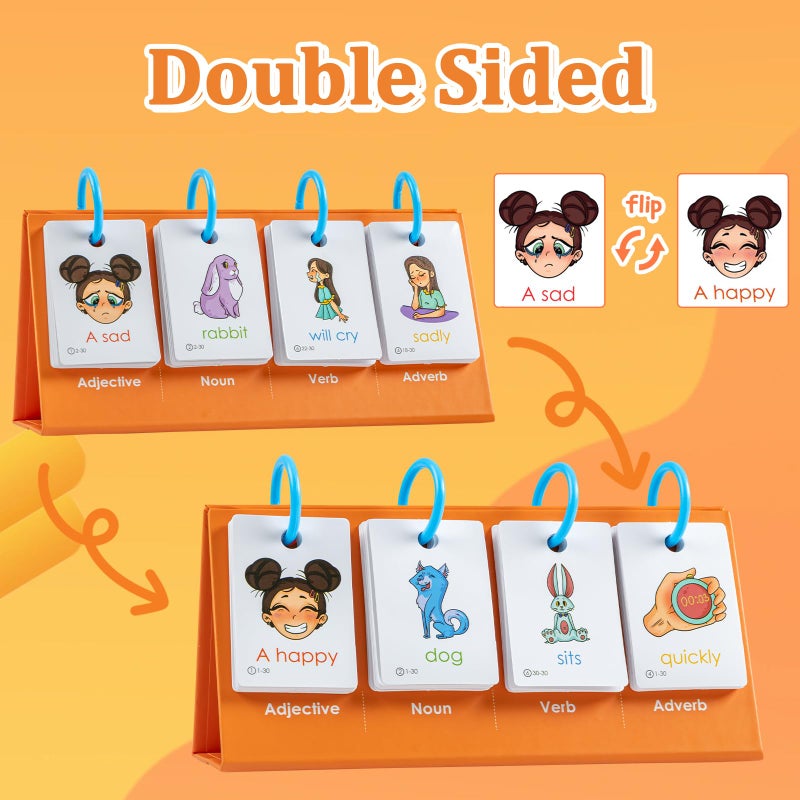 Alened Sentence Building for Kids, Speech Therapy Toys for Toddlers 3-4, Learn to Read Phonics Games, Special Education Homeschool Classroom Supplies - Image 5