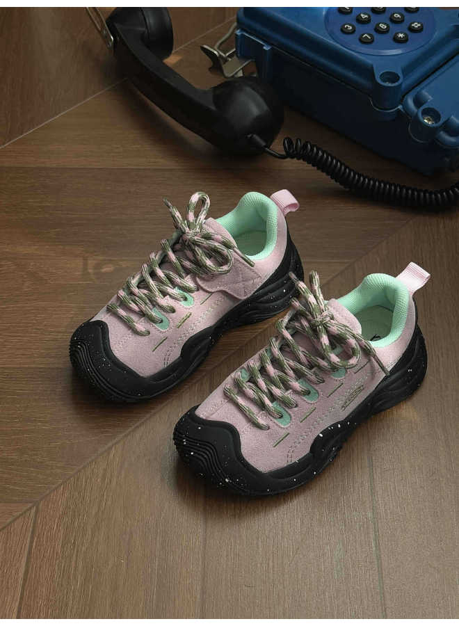 Xshx Mountain Outdoor｜professional Outdoor Autumn And Winter Cow Suede Leather For Boys And Girls With Velcro Straps, Non-slip, Breathable And Warm