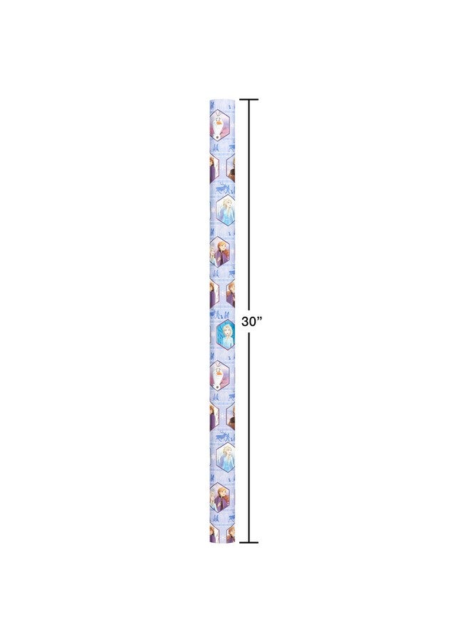 American Greetings Reversible All-Occasion and Birthday Wrapping Paper, Disney Frozen (1 Pack, 75 sq. ft.) - Image 5