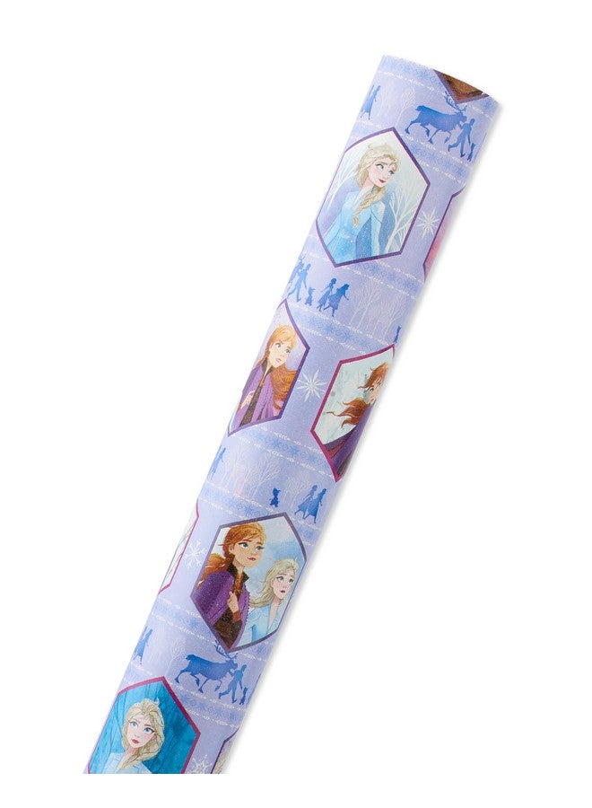 American Greetings Reversible All-Occasion and Birthday Wrapping Paper, Disney Frozen (1 Pack, 75 sq. ft.) - Image 4