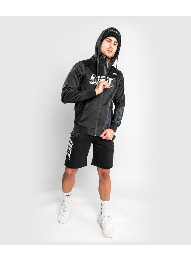 VENUM Venum mens Ufc Venum Authentic Fight Week Men's Zip Hoodie - Black Hooded Sweatshirt - Image 3