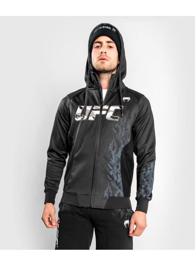 VENUM Venum mens Ufc Venum Authentic Fight Week Men's Zip Hoodie - Black Hooded Sweatshirt - Image 5