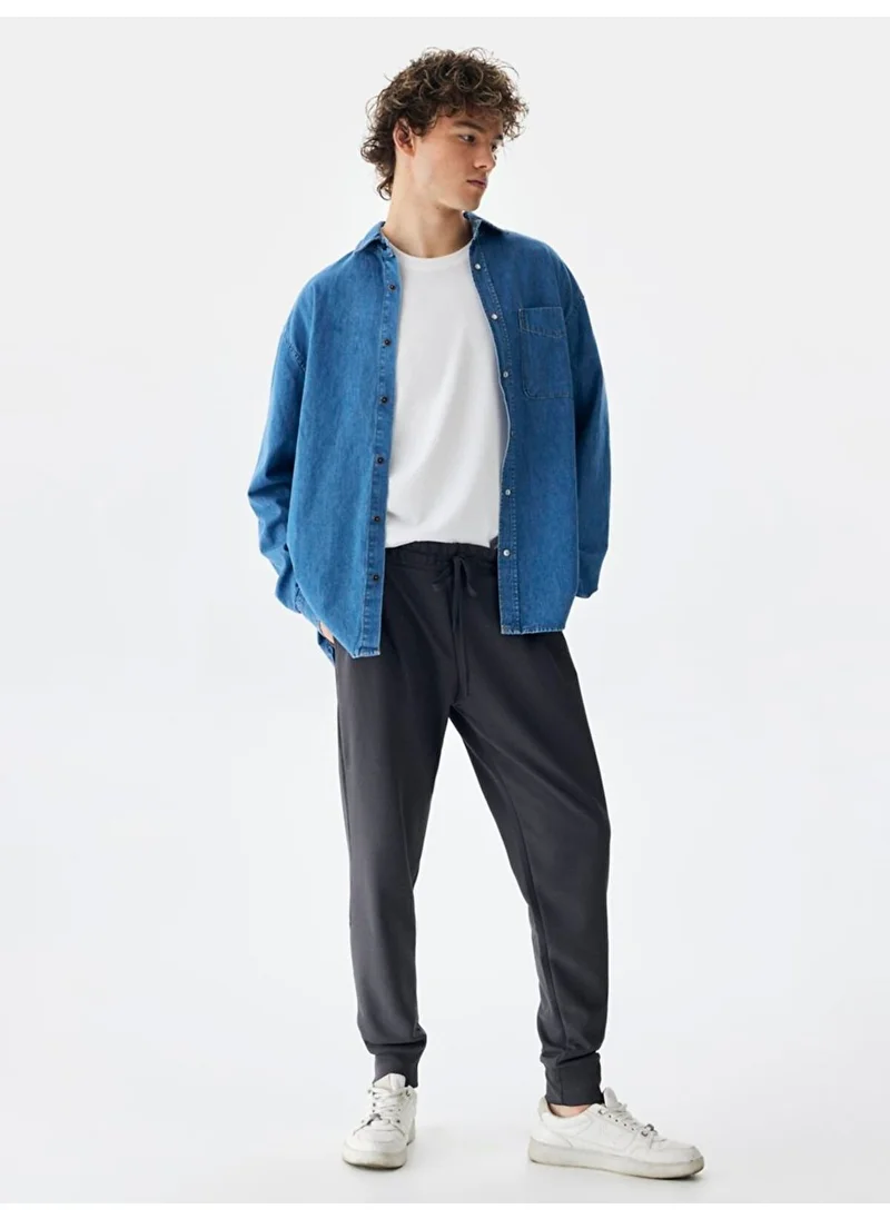 إل تي بي Plain Jogger Anthracite Tracksuit