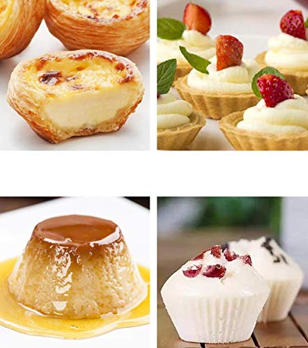 Aeyistry 10 Pcs Stainless Steel Mini Tart/Pie Pans Reusable Tartlet Cupcake Baking Mold for Pies, Quiche Bakeware, Cheese Cakes, Desserts and more - Image 5