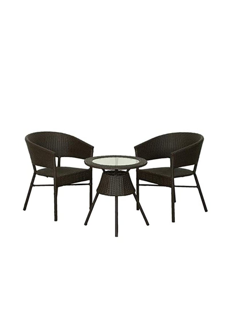 ANAND INDIA GROUPS ANAND INDIA GROUPS D12 PatioIndoor Outdoor Living Room Balcony Garden Chair Table Set 21 2 Chair 1 TableFurniture Set Coffee Chair SetPowder Coated 