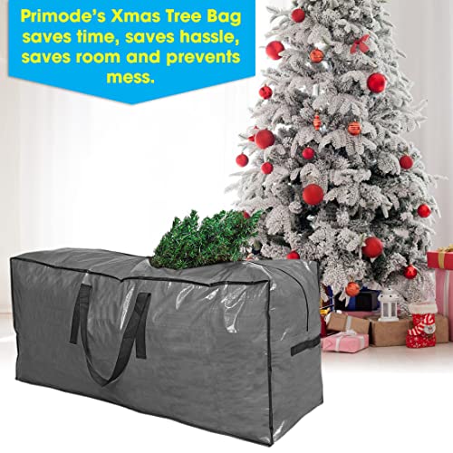Primode Christmas Tree Storage Bag | Tall Disassembled Tree I Holiday Tree Storage Case | Protective Zippered Artificial Xmas Tree Bag (7.5ft, Gray) - Image 4