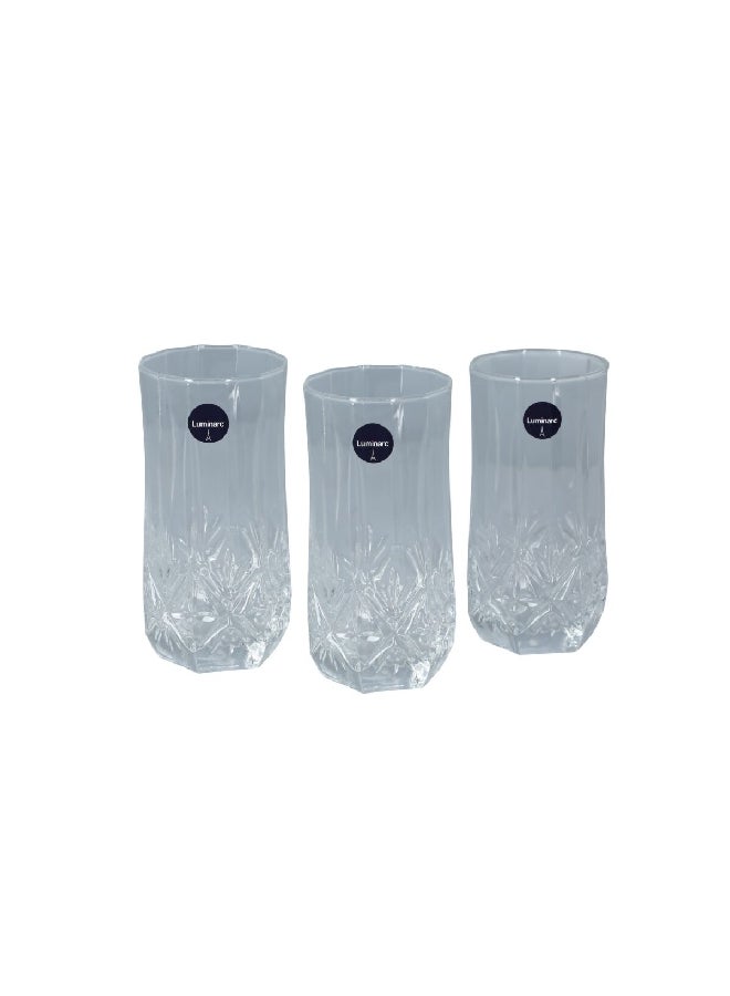 Luminarc 3-Piece Brighton Glass Tumbler Clear 310 Ml P1786 - Image 3