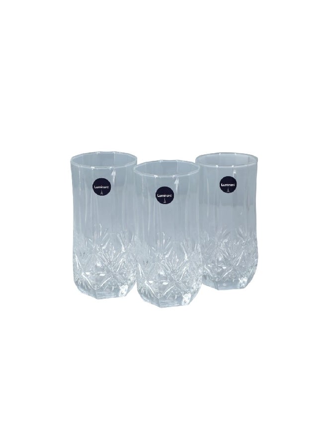 Luminarc 3-Piece Brighton Glass Tumbler Clear 310 Ml P1786 - Image 2