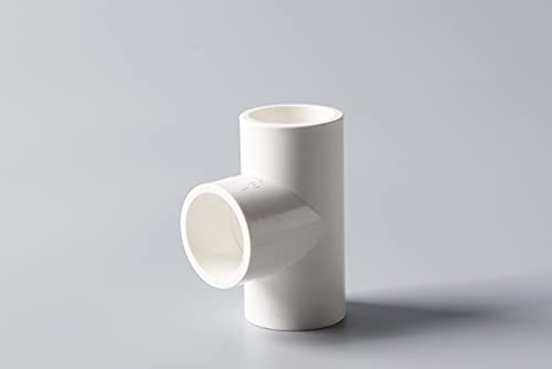 Rainbow Dream 1/2 Inch PVC Tee Pipe Fitting Adapter (Socket x Socket x Socket) - 15 Pack, White - Image 4