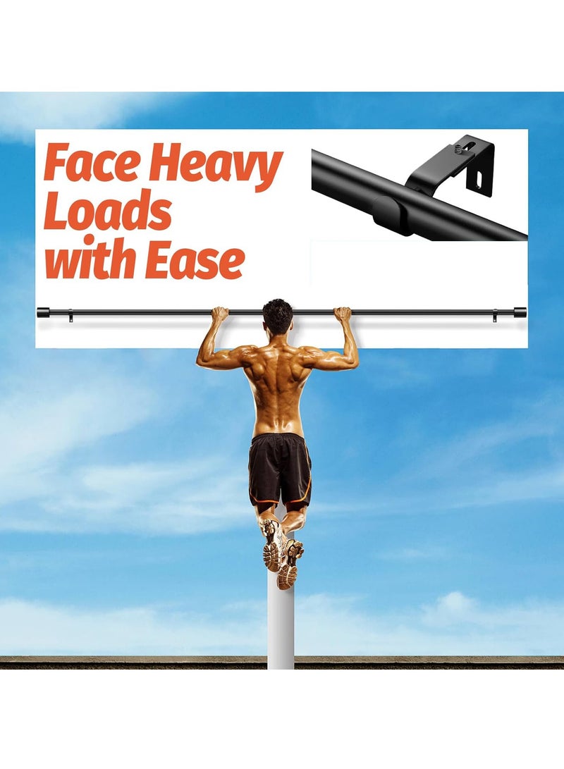 XiuWoo Extendable Stainless Steel Metal Double Drapery Shower Curtain Rod, Dual Track Tension Spring Shower Curtain Rod, Tension Telescopic Curtain Pole, Clothes Rail 32-120" - Image 3