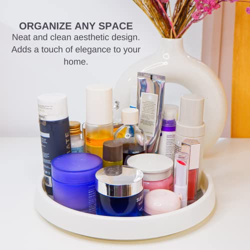 Housewarming Lazy Susan 360 Degree Rotating Tray (25cm), Revolving Kitchen Counter Top Organizer for Spice Rack, Multi-Purpose Lazy Susan for Dining Table & Cabinet, Cosmetic Holder Organizer - Image 2
