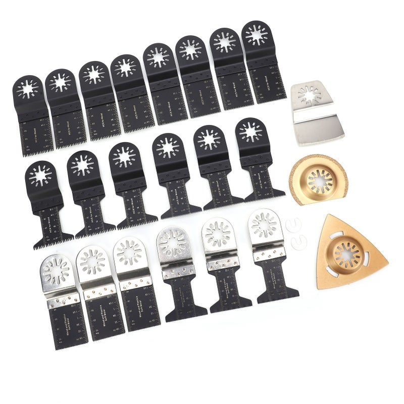25Pcs Oscillating Saw Blade Multifunction HighCarbon Steel Cutting Polishing Tool - Image 5