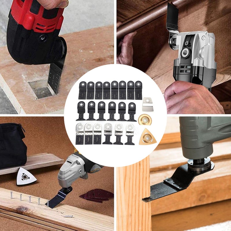 25Pcs Oscillating Saw Blade Multifunction HighCarbon Steel Cutting Polishing Tool - Image 1