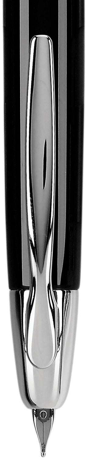 Pilot Vanishing Point Collection Refillable & Retractable Fountain Pen, Black Barrel with Rhodium Accents, Blue Ink, Extra Fine Nib (60341) - Image 5