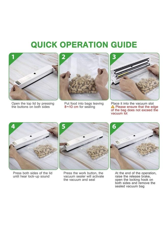 NIBEMINENT Household Food Vacuum Sealer Packaging Machine Multicolour 35cm - Image 4